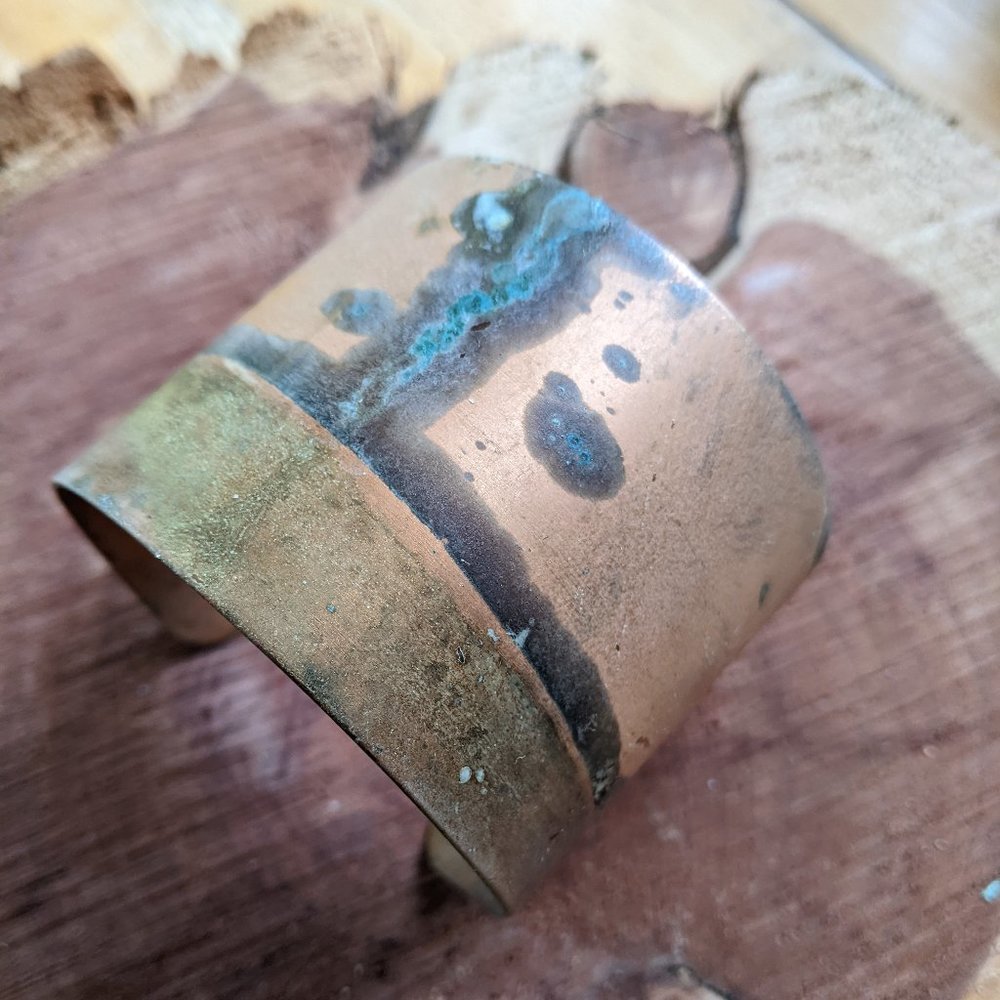 Wide Brass Cuff Bracelet